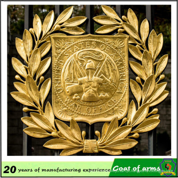 Emblema de Metal 3D banhado a ouro